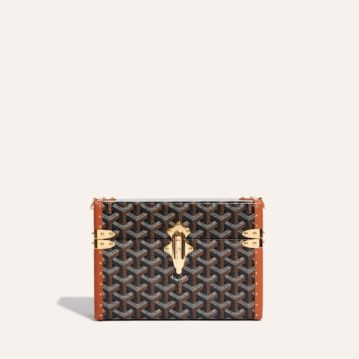 Goyard Cassette Trunk Bag Black & Tan - Image 2